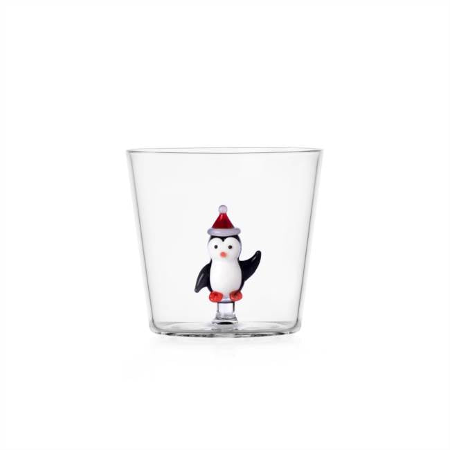 Tumbler Vandglas Pinguin w/ Christmas hat
