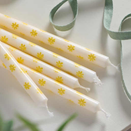 Kertelys m/Gule Blomster