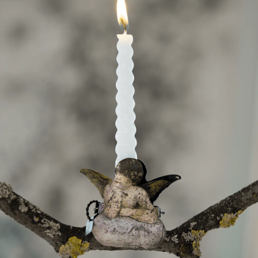 Angel on Cloud Metal Clip Candleholder