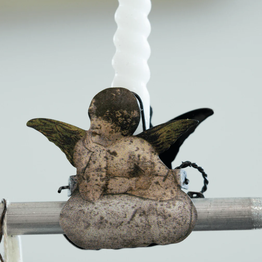 Angel on Cloud Metal Clip Candleholder