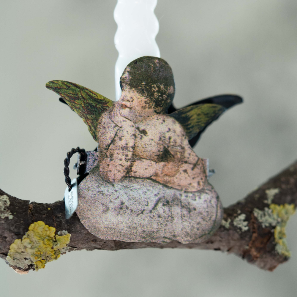 Angel on Cloud Metal Clip Candleholder