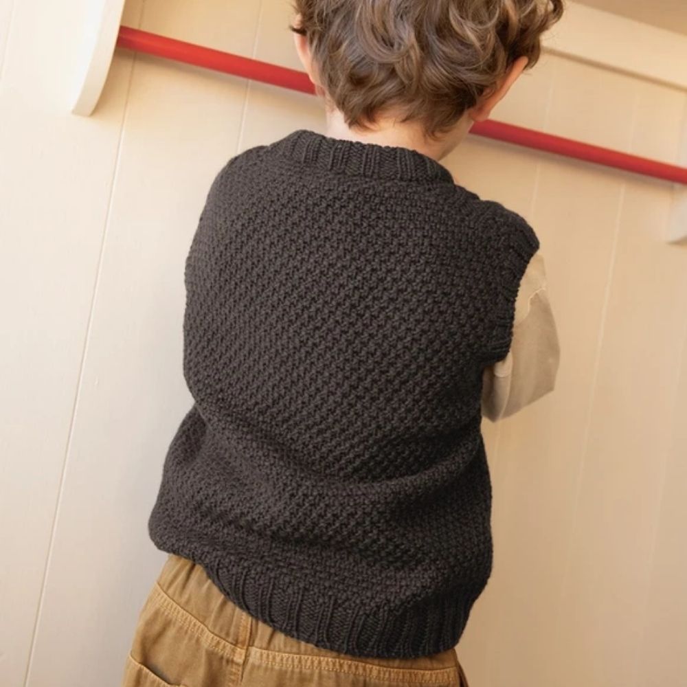 Caspian Slipover Junior (Norsk) - Strikkeopskrift