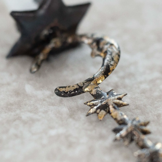 Candleholder Ornament of Moon and Stars