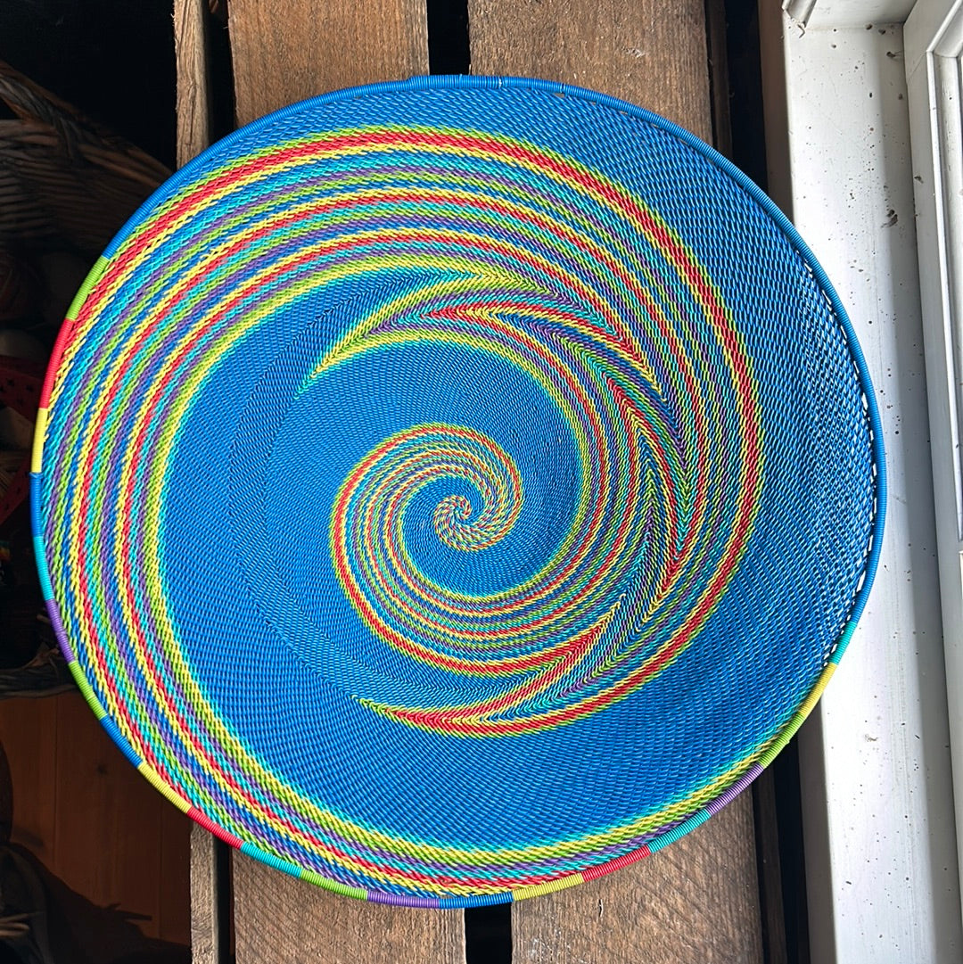 Afrikansk Skål Papirflet Flad