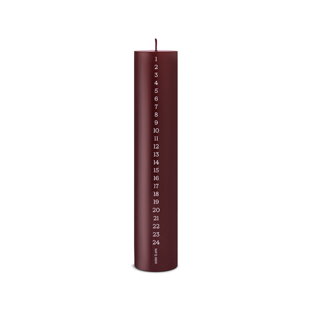 Kalenderlys Deep Wine