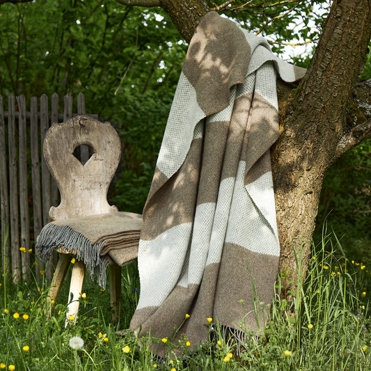 Johan Plaid Natur Hvid