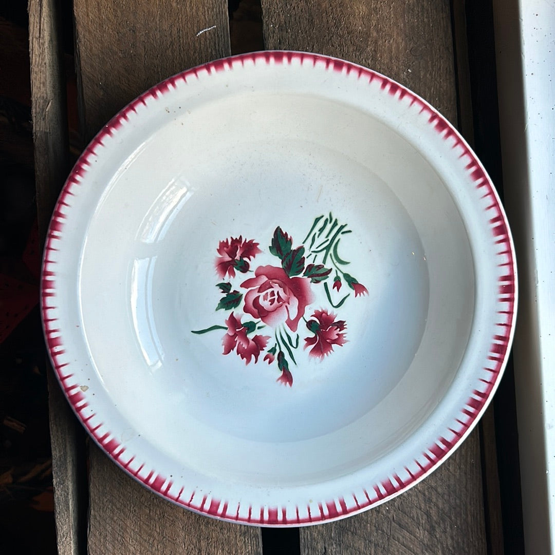 Fransk Unika Skål m Blomster