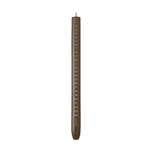 Cylinder Kalenderlys Caviar