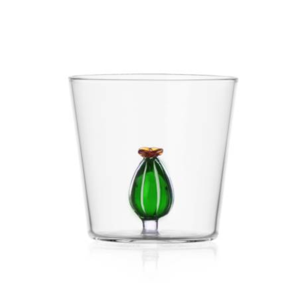 Tumbler Vandglas Cactus Amber Blomst