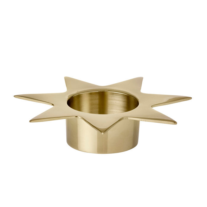 Candle Holder Metro Star Gold - Den Gamle Mølle
