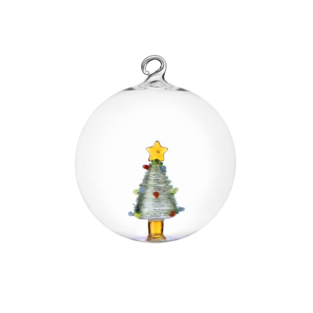 Julekugle Tree Green Star