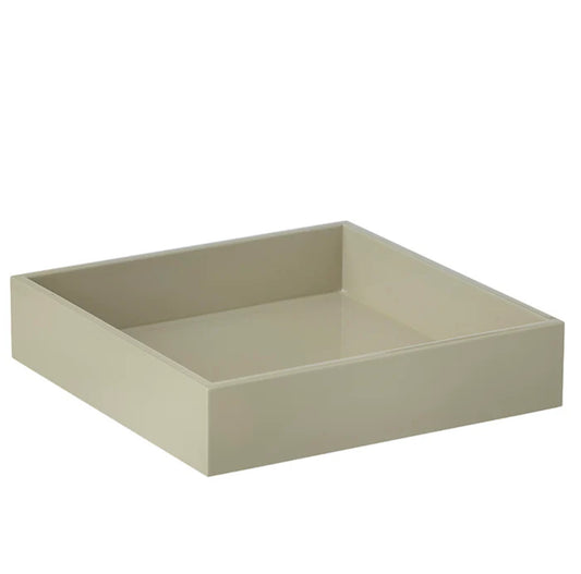 Lacquer Square Tray Sand
