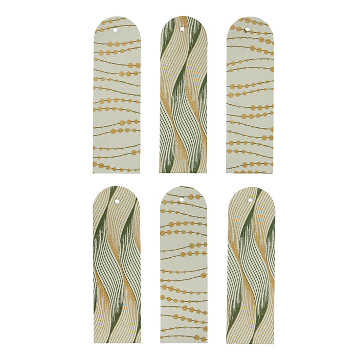 Gift Tag Wavy Olive - Den Gamle Mølle