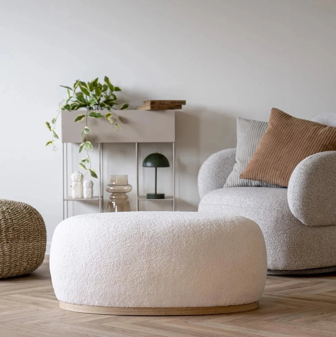 Holt LED Bordlampe, grøn/messing