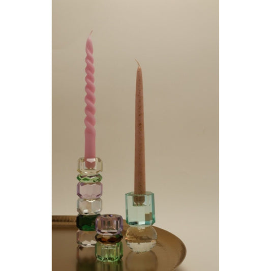 Krystalstage smør/grøn/violet/regnbue/mørkegrøn - Den Gamle Mølle