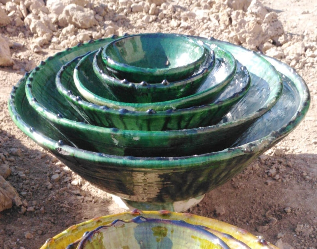 Le Village Keramikskål Grøn