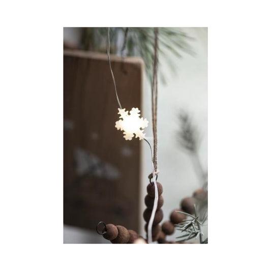 Lyskæde m/Snekrystaller Indendørs - Den Gamle Mølle