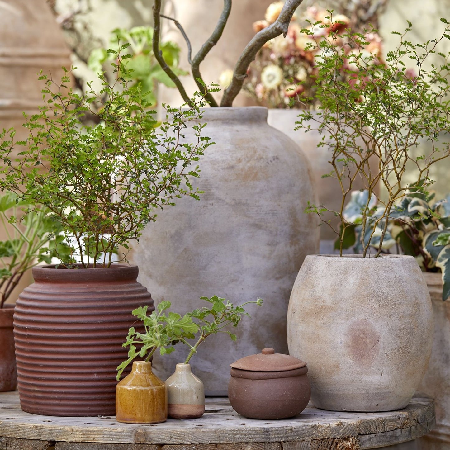 Malene Vase Beige Mix Ø5,5