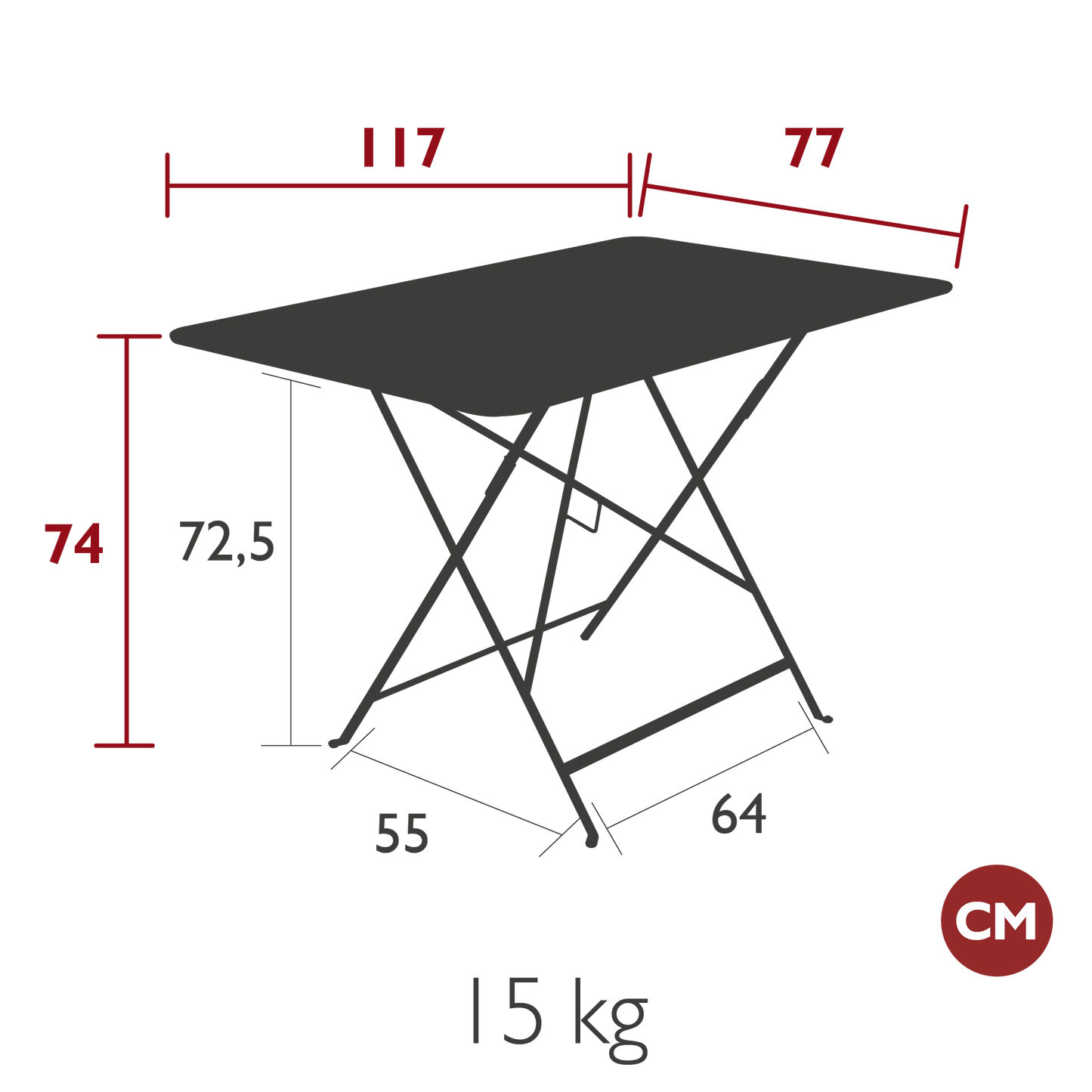 Bistro Table 117x77