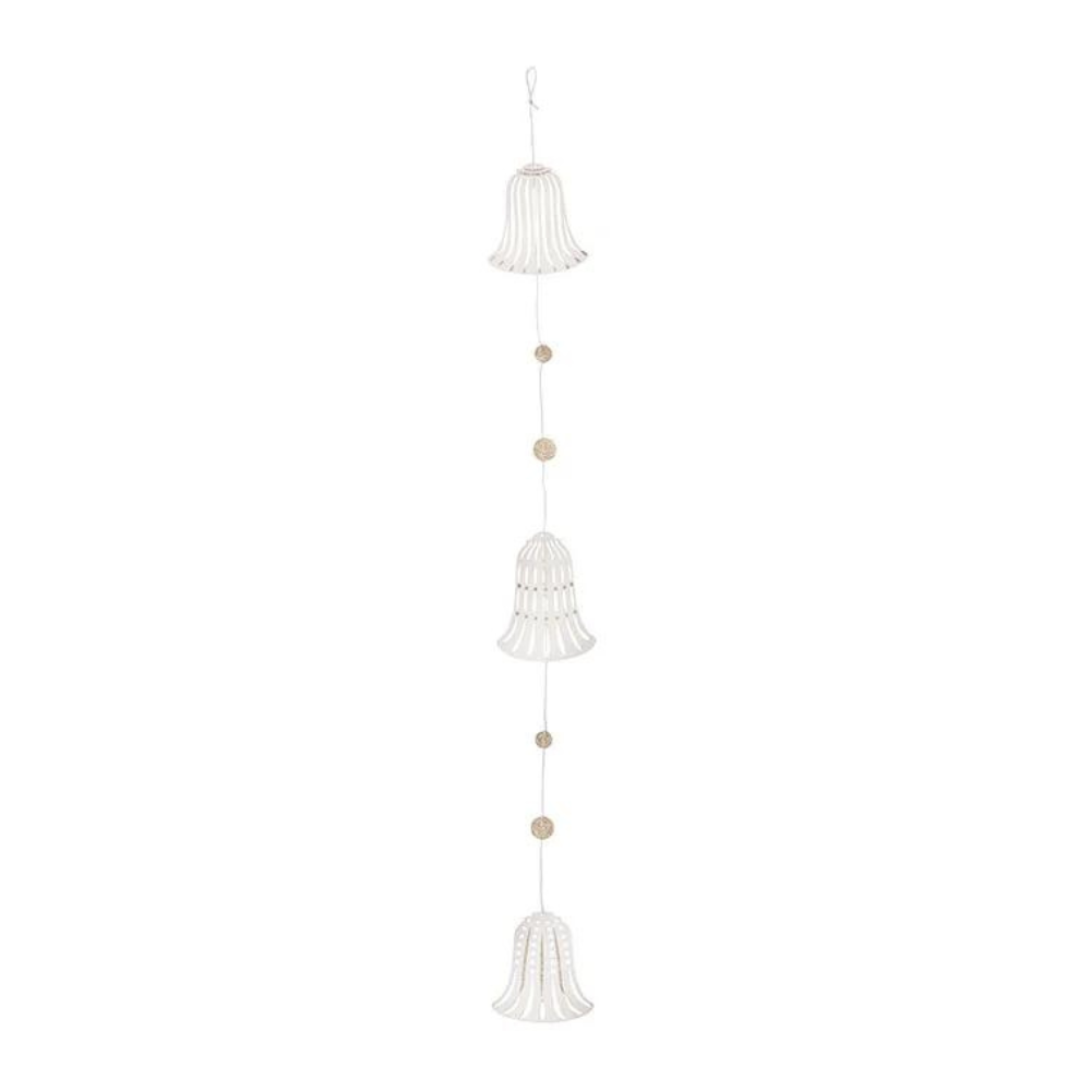 Paper Garland Bells Off White