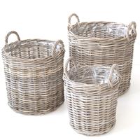 Plantekurv i rattan