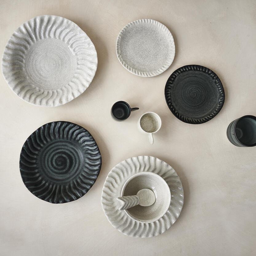 Deep Plate XL Dashi Quartz Craquele