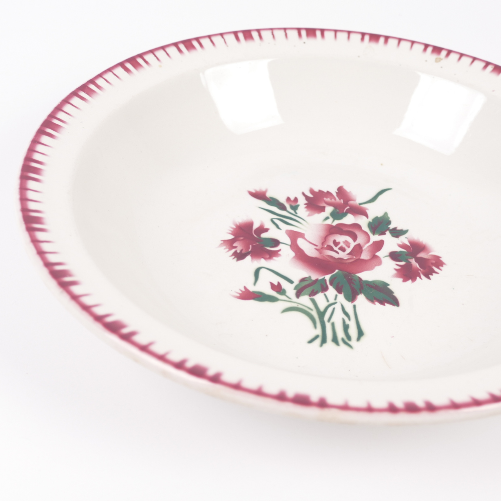 Fransk Unika Skål m Blomster