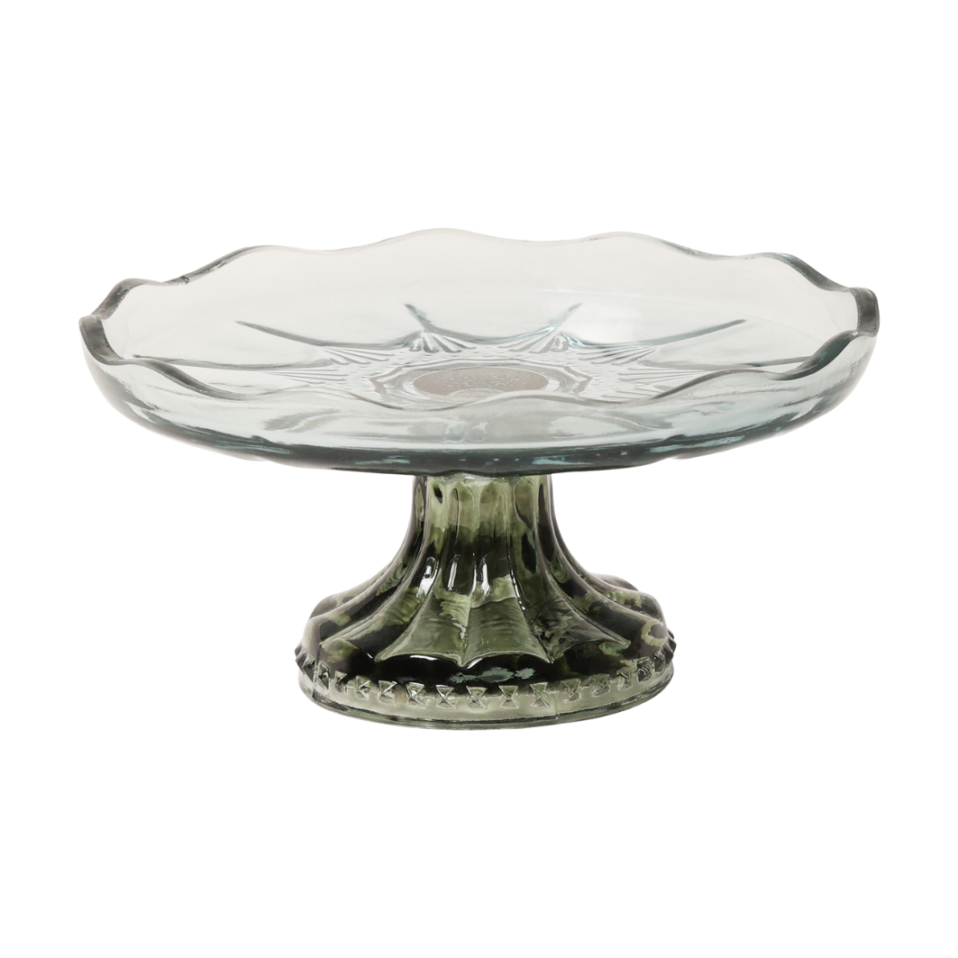 Glas Etagere, smokey blue/olive