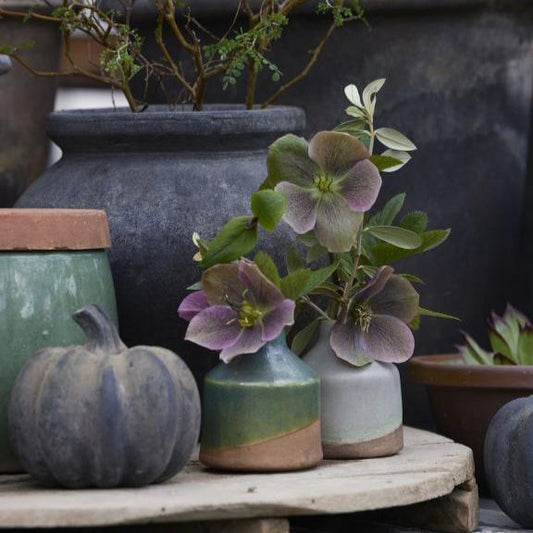 Malene Vase Green Mix Ø5.5