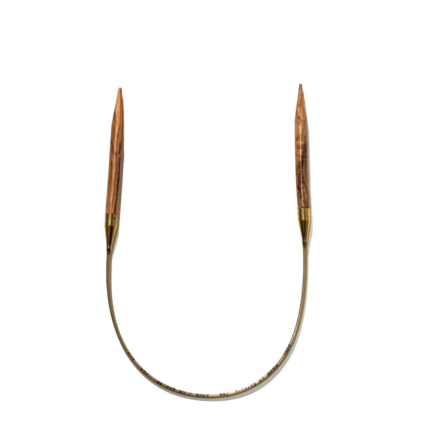 Rundpind i Oliventræ 80 cm.