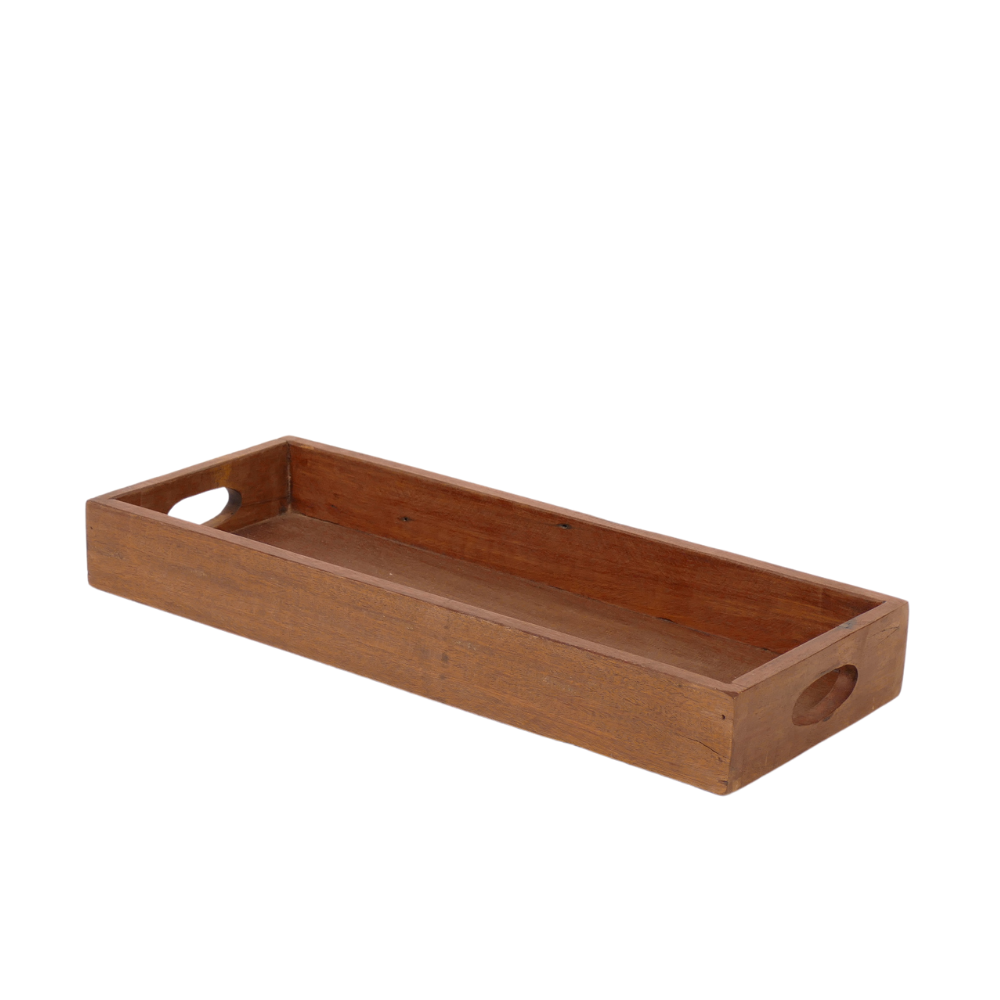 Træbakke m Håndtag Aunik