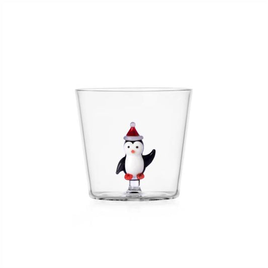 Tumbler Vandglas Pinguin w/ Christmas hat