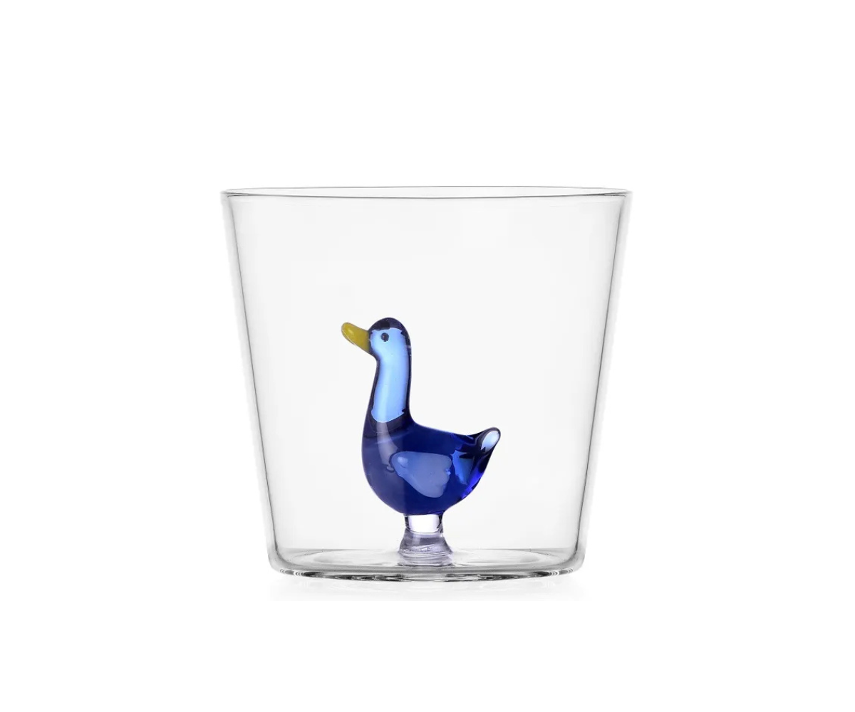 Tumbler Vandglas Blå Gås