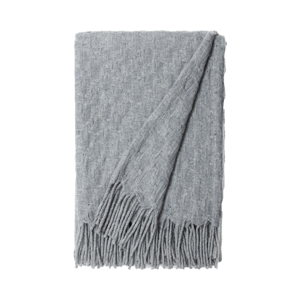 Plain Pied de Coq Plaid