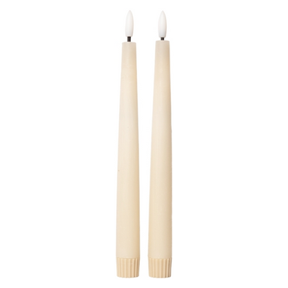 LED Kronelys, rustik 22xø2.2 cm