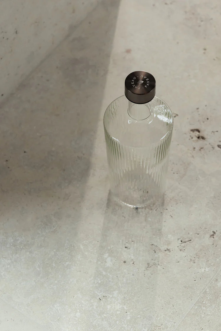 Ribbed Elegance Bottles White