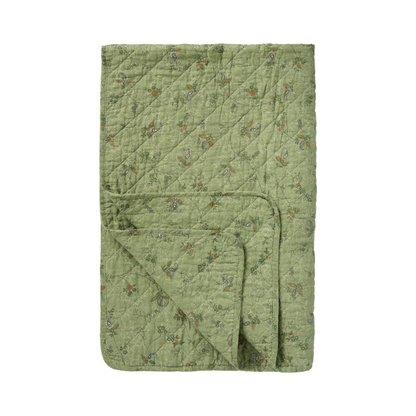 Quilt Tæppe m/Blomsterranker