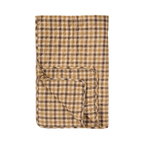 Quilt Tæppe m/Brunt Ternet Mønster