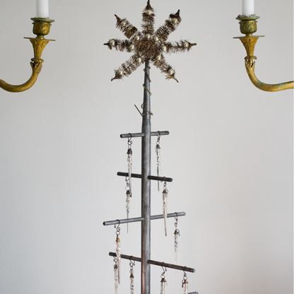 Pair of Mouth-Blown Twisted Glass