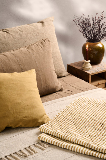 Pudebetræk ochre green