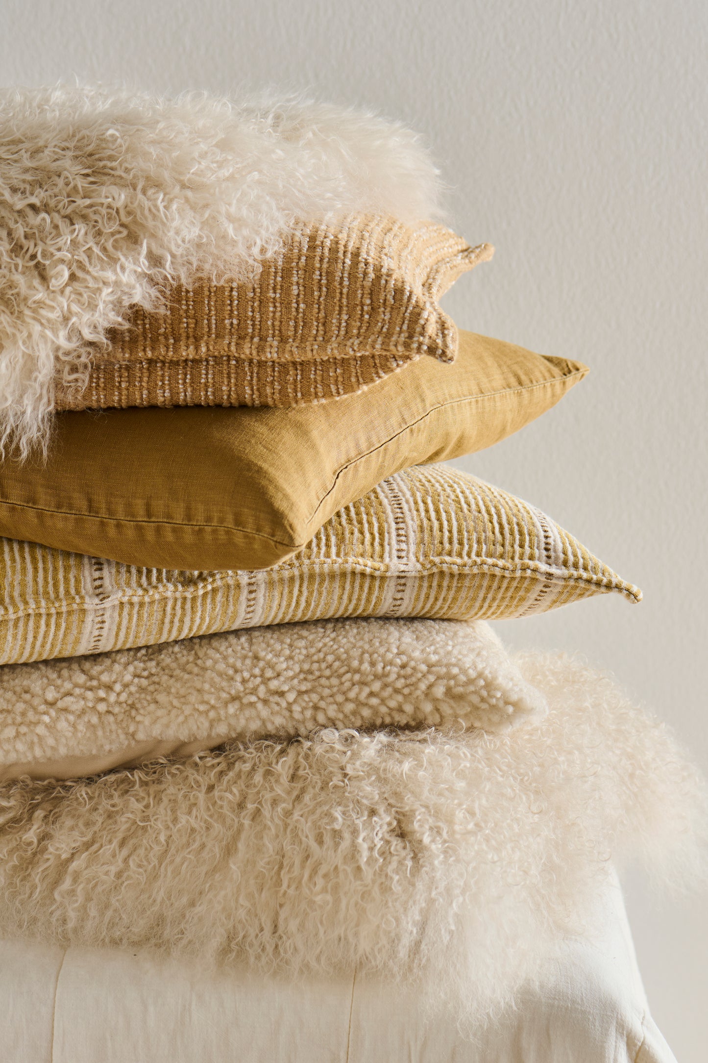 Pudebetræk ochre green