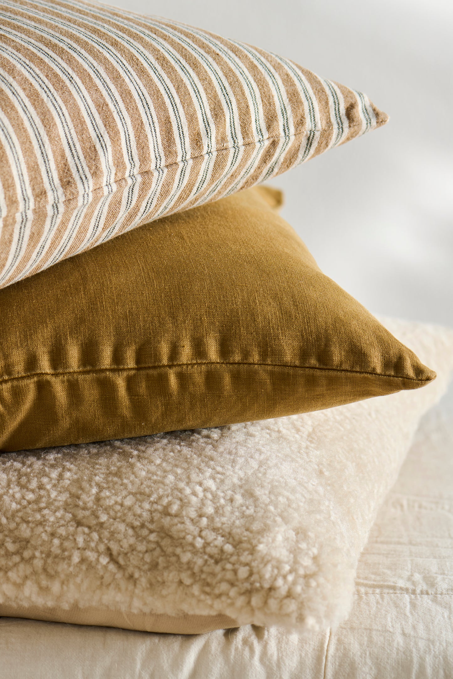 Pudebetræk ochre green