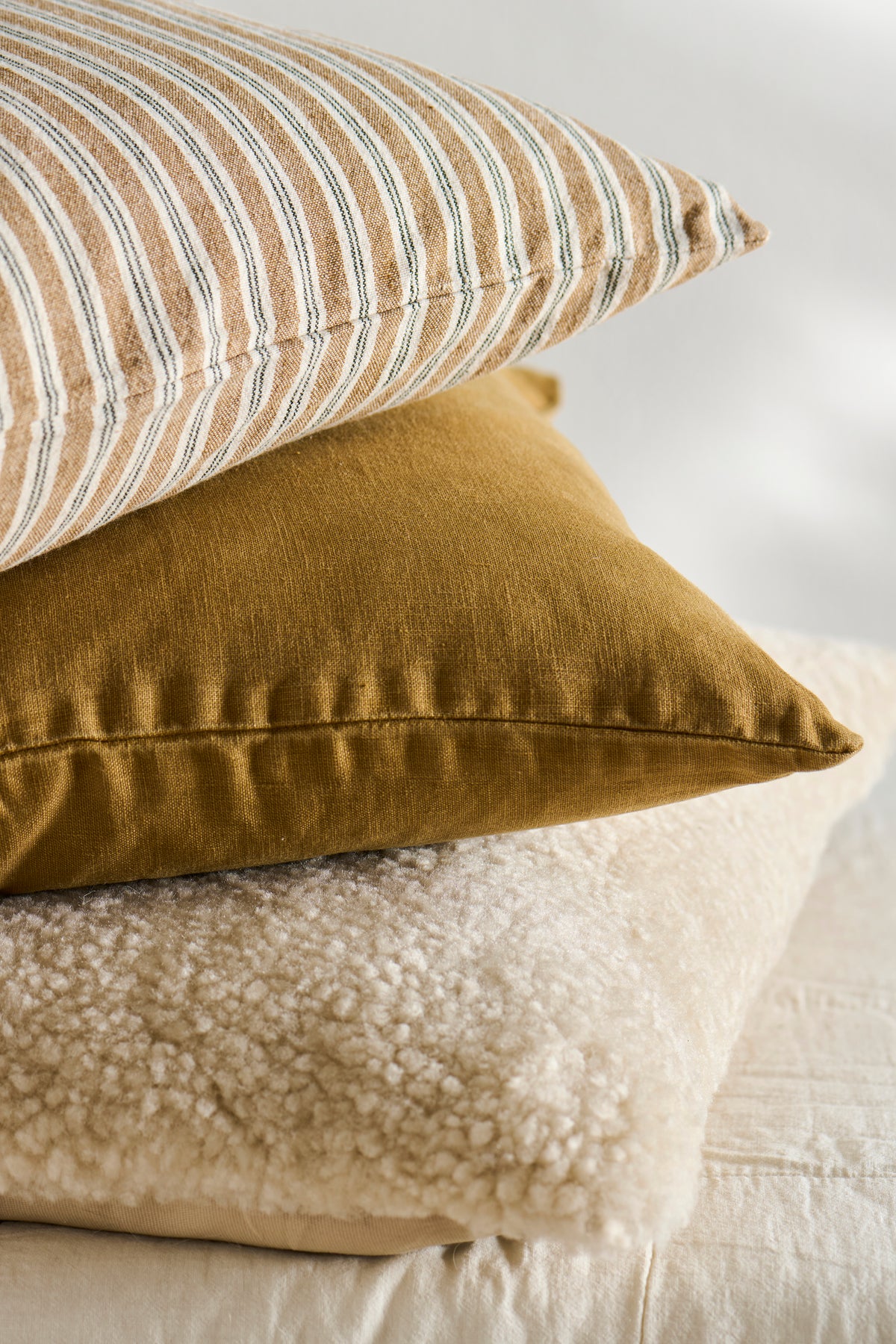 Pudebetræk ochre green