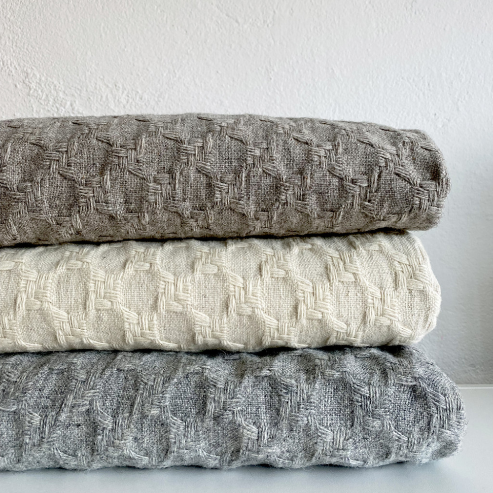 Plain Pied de Coq Plaid