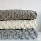 Plain Pied de Coq Plaid