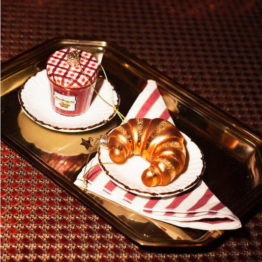 Ornament Glass Croissant