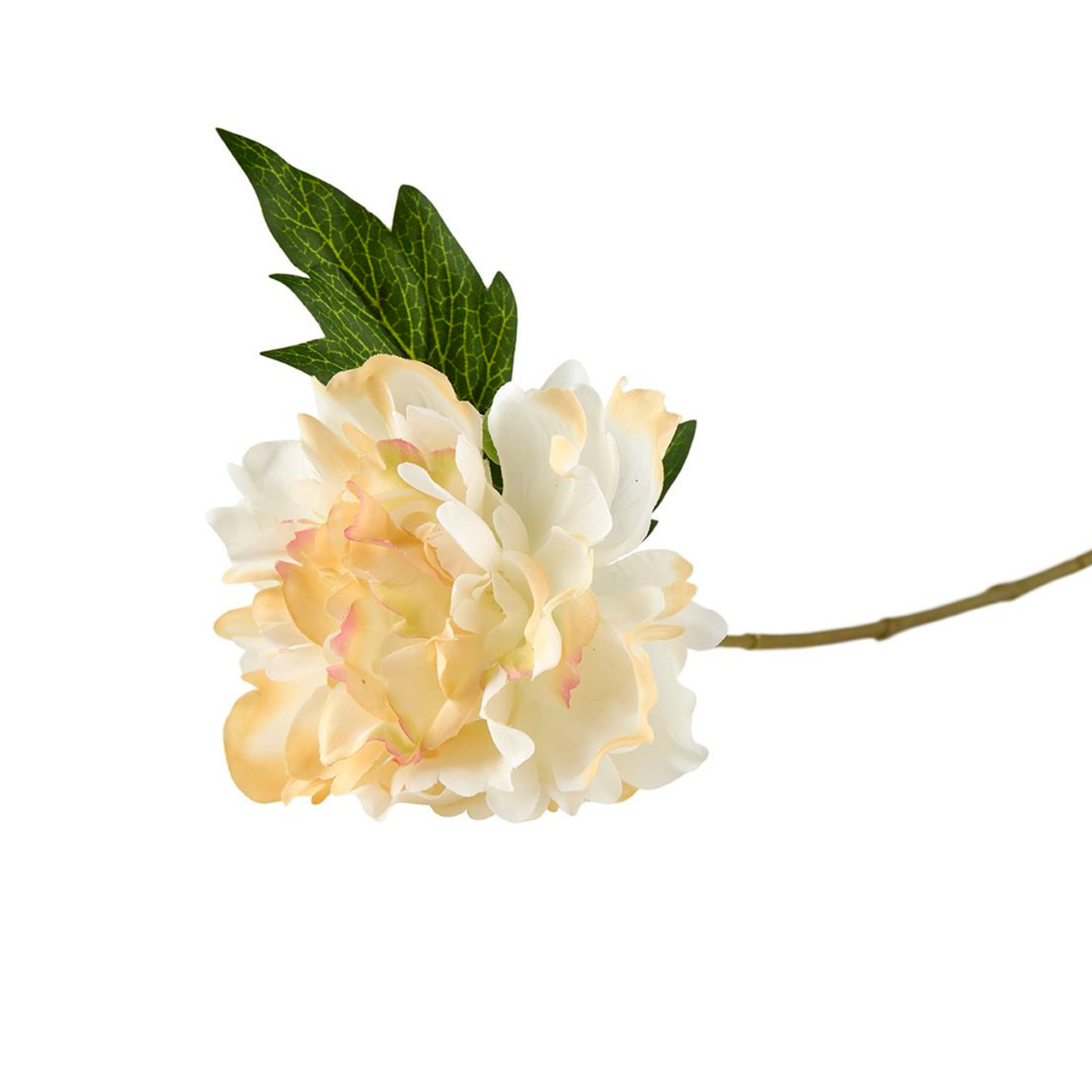 Silkeblomst Pæon H:32 cm Hvid