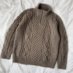 Dagmar Zipper Sweater Man - Strikkeopskrift