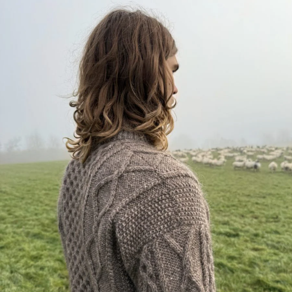 Dagmar Zipper Sweater Man - Strikkeopskrift