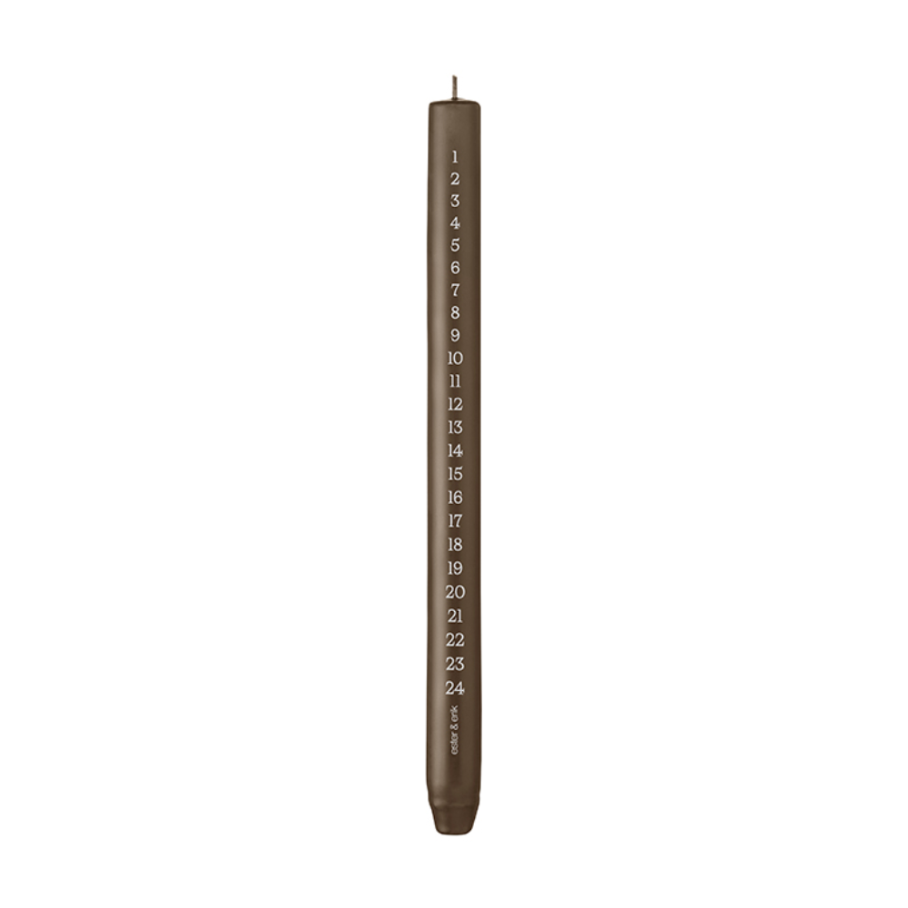 Cylinder Kalenderlys Caviar